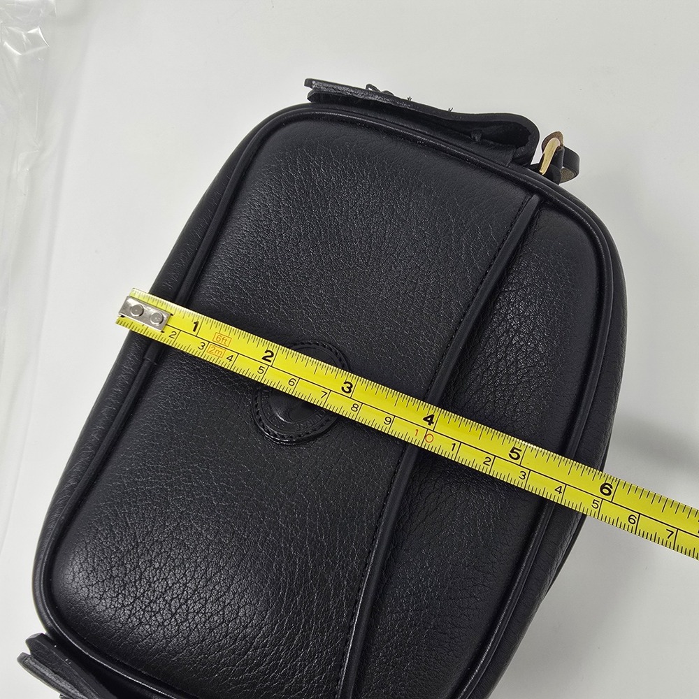 Vintage Dooney & Bourke Kilty Bag Black Crossbody AWL All Weather Leather 1980s - Picture 15 of 16